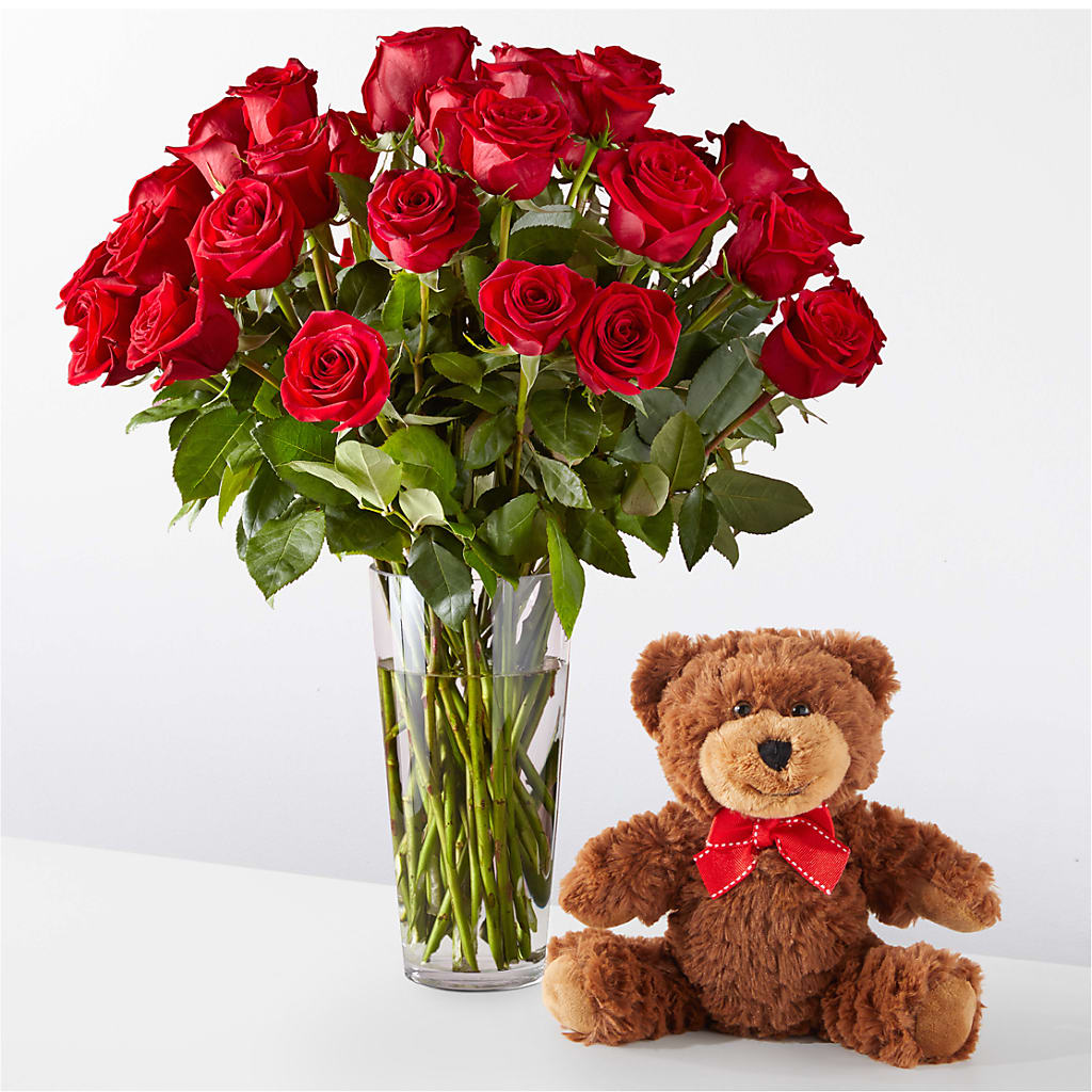 Romantic Long Stem Red Rose Bouquet Bundles – LEMON TREE FLOWERS & THINGS, Columbiana OH