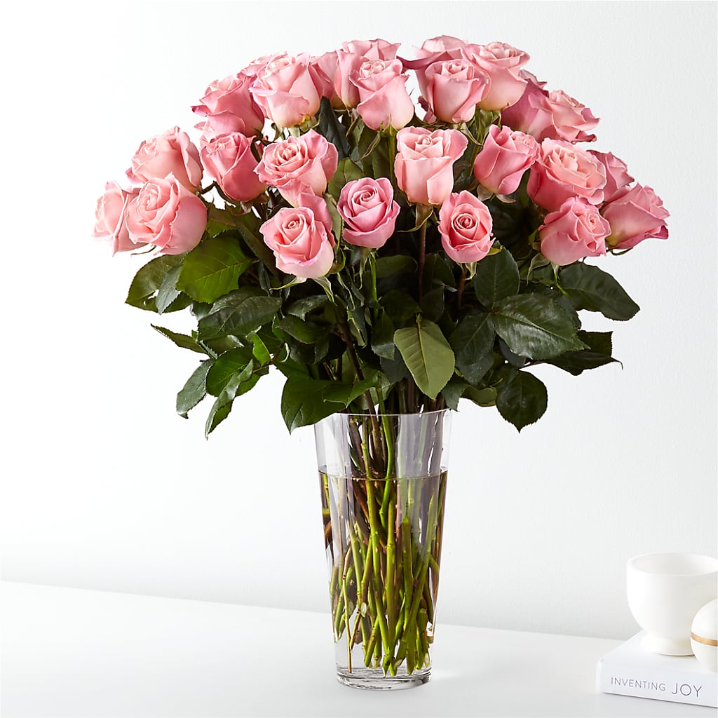 Long Stem Pink Rose Bouquet – LEMON TREE FLOWERS & THINGS, Columbiana OH