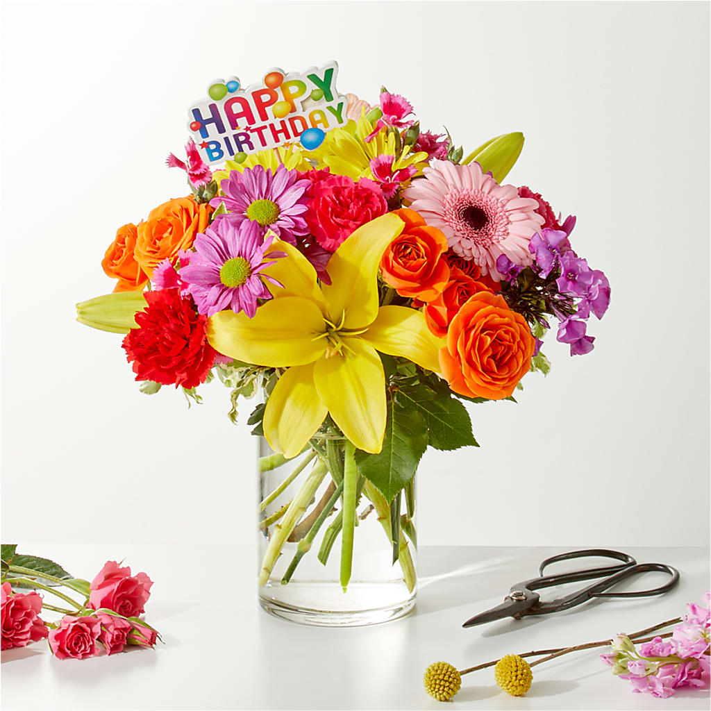 Cue the Confetti - A Florist Original – LEMON TREE FLOWERS & THINGS, Columbiana OH