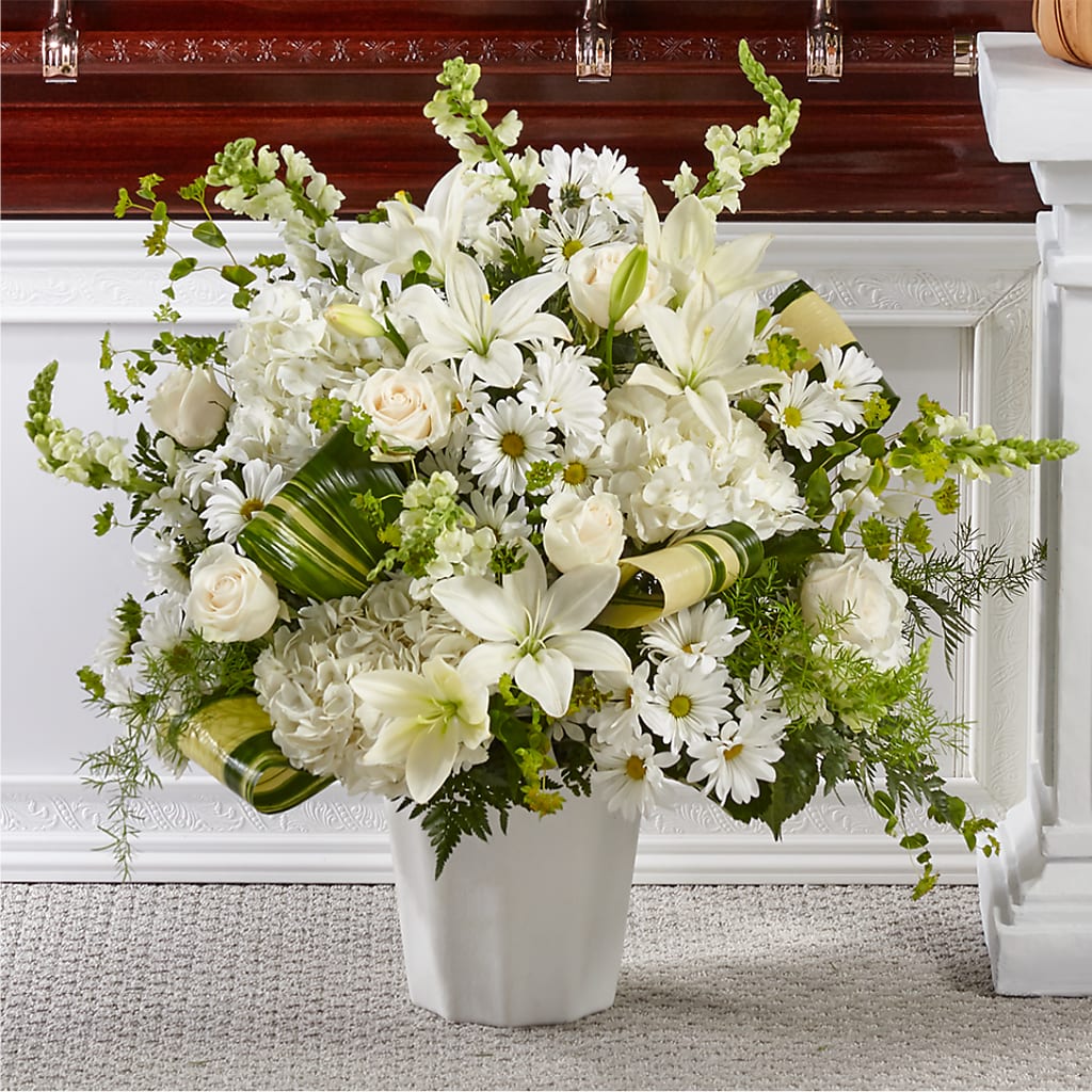 Thoughts of Tranquility Floor Basket – LEMON TREE FLOWERS & THINGS, Columbiana OH
