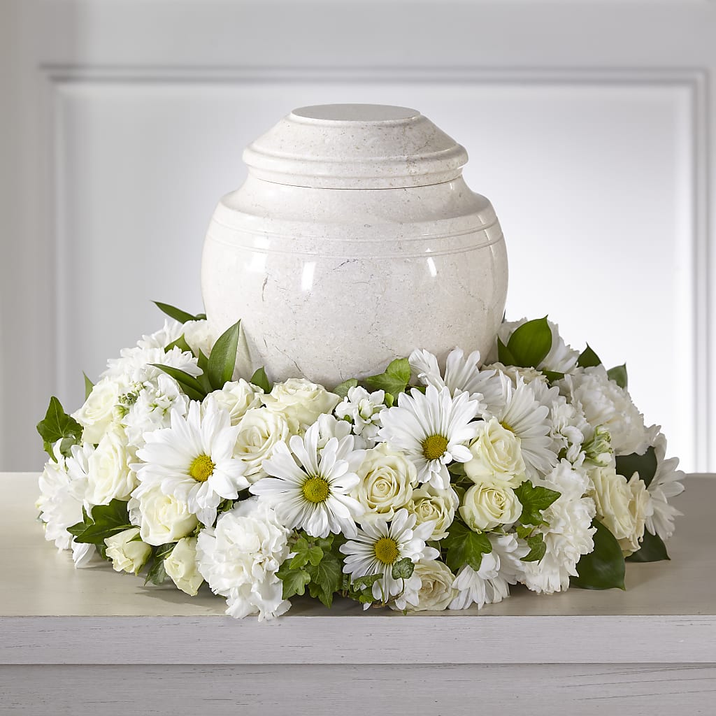 Ivory Gardens Cremation Adornment – LEMON TREE FLOWERS & THINGS, Columbiana OH