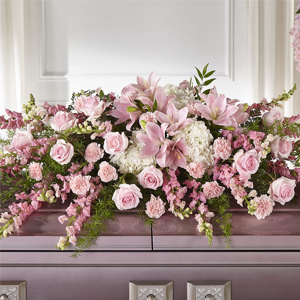 Life & Remembrance Casket Spray – LEMON TREE FLOWERS & THINGS, Columbiana OH