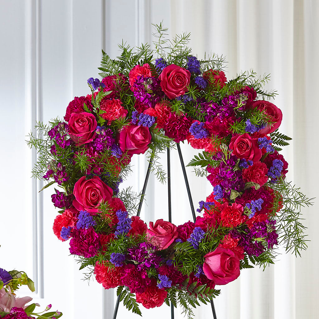 Calming Colors Wreath – LEMON TREE FLOWERS & THINGS, Columbiana OH