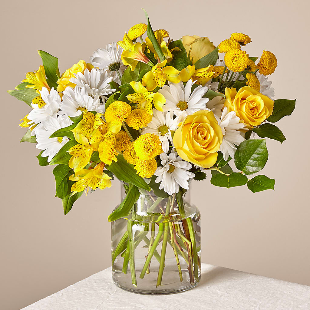 Sunny Sentiments Bouquet – LEMON TREE FLOWERS & THINGS, Columbiana OH