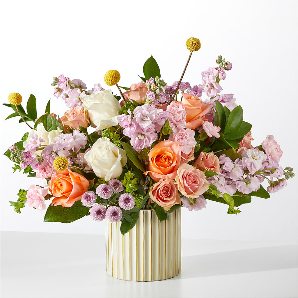 French Market Bouquet with Ivory Vase – LEMON TREE FLOWERS & THINGS, Columbiana OH