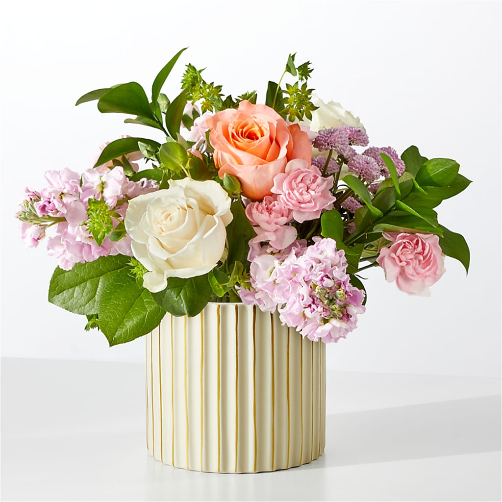 French Market Bouquet with Ivory Vase – LEMON TREE FLOWERS & THINGS, Columbiana OH
