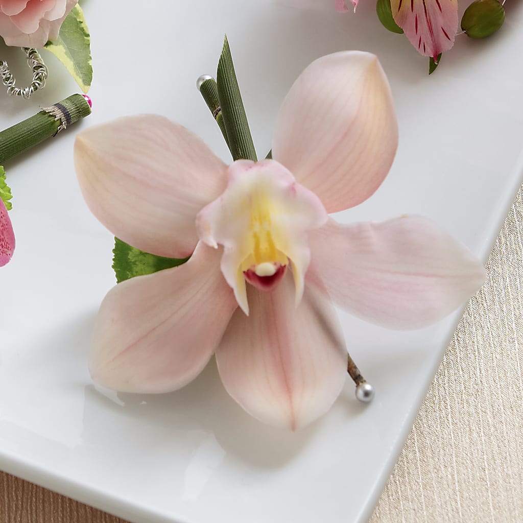 Pink Cymbidium Boutonniere – LEMON TREE FLOWERS & THINGS, Columbiana OH