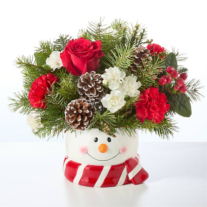 Jolly Snowman Bouquet – LEMON TREE FLOWERS & THINGS, Columbiana OH