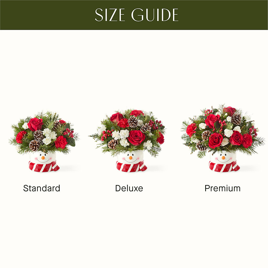 Jolly Snowman Bouquet – LEMON TREE FLOWERS & THINGS, Columbiana OH