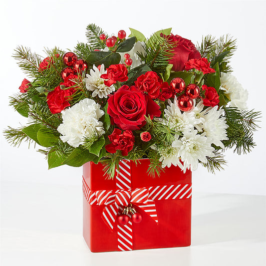 Presents Under the Tree Bouquet – LEMON TREE FLOWERS & THINGS, Columbiana OH