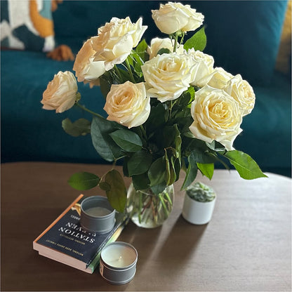 Long Stem Yellow Rose Bouquet – LEMON TREE FLOWERS & THINGS, Columbiana OH
