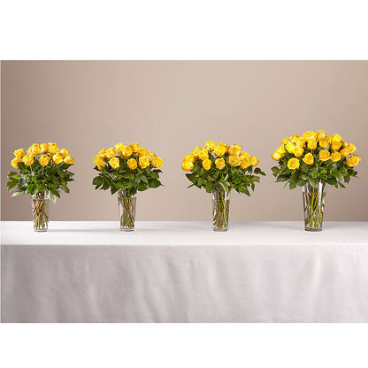 Long Stem Yellow Rose Bouquet – LEMON TREE FLOWERS & THINGS, Columbiana OH