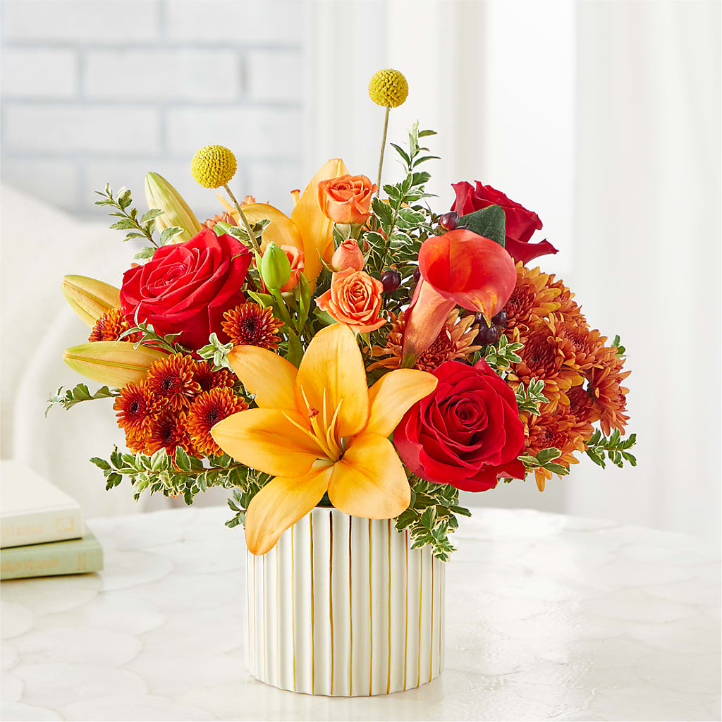 Scarlet Skies Bouquet – LEMON TREE FLOWERS & THINGS, Columbiana OH
