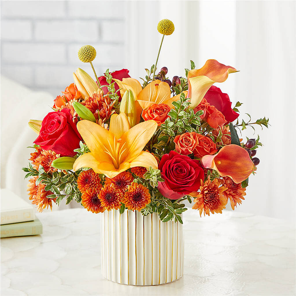 Scarlet Skies Bouquet – LEMON TREE FLOWERS & THINGS, Columbiana OH