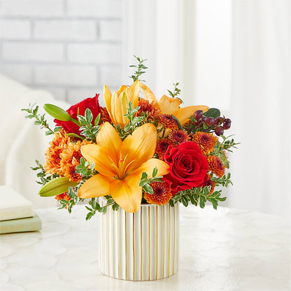 Scarlet Skies Bouquet – LEMON TREE FLOWERS & THINGS, Columbiana OH