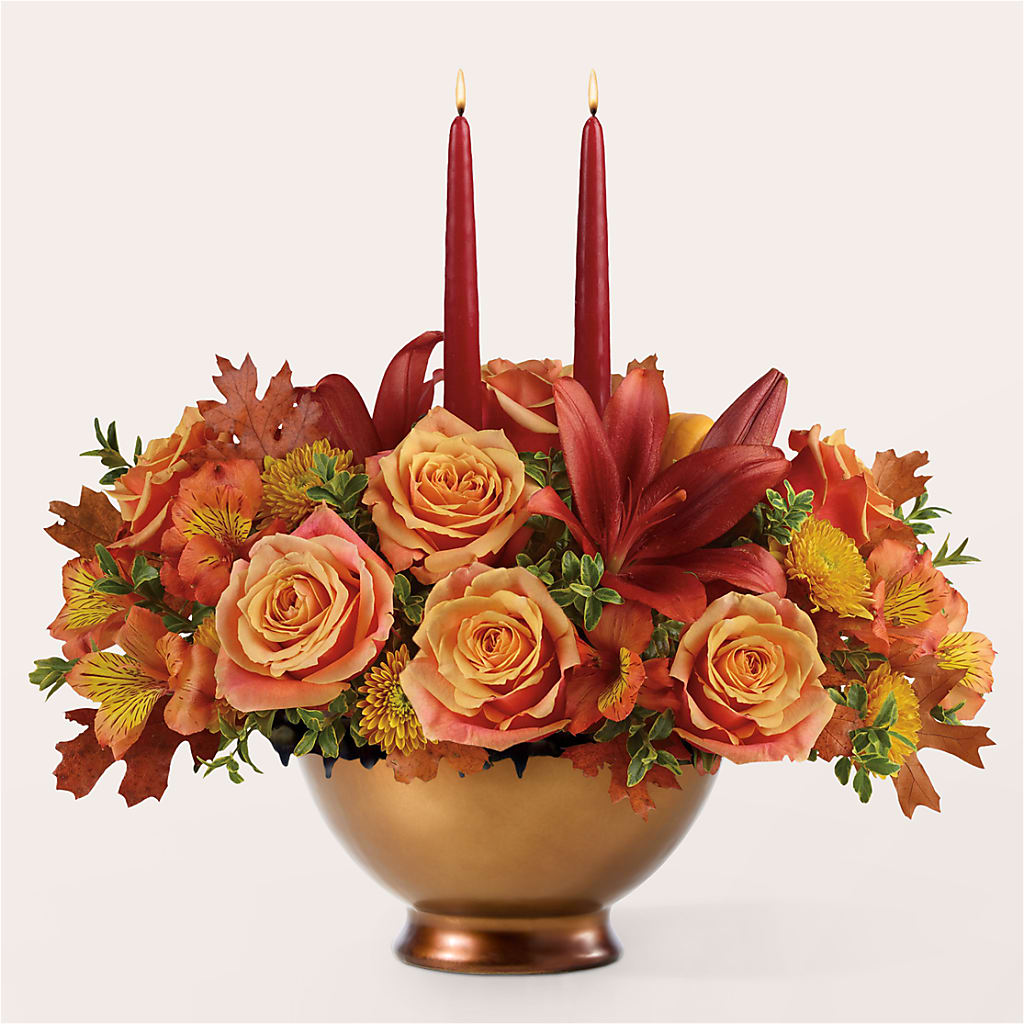 Harvest Table Centerpiece – LEMON TREE FLOWERS & THINGS, Columbiana OH