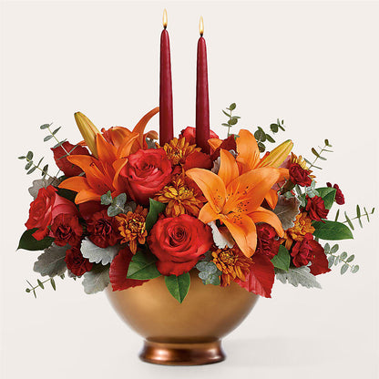 Fruits of Fall Centerpiece – LEMON TREE FLOWERS & THINGS, Columbiana OH