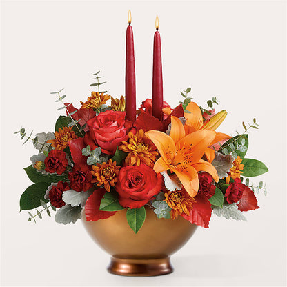 Fruits of Fall Centerpiece – LEMON TREE FLOWERS & THINGS, Columbiana OH