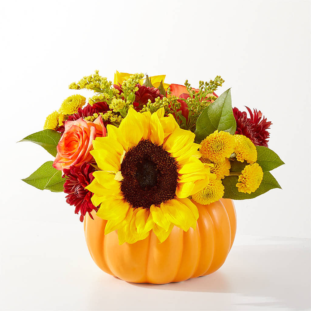 Golden Gourd Pumpkin Bouquet – LEMON TREE FLOWERS & THINGS, Columbiana OH
