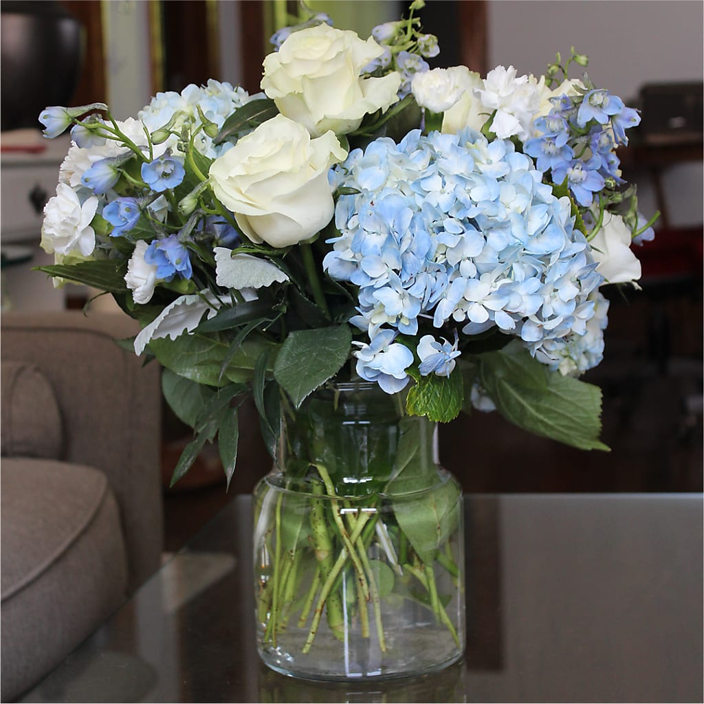 Clear Skies Bouquet – LEMON TREE FLOWERS & THINGS, Columbiana OH