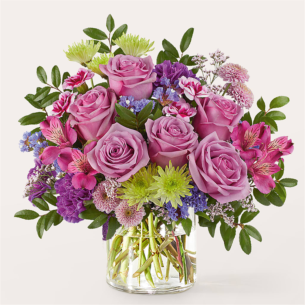 Glass Half Full Bouquet – LEMON TREE FLOWERS & THINGS, Columbiana OH