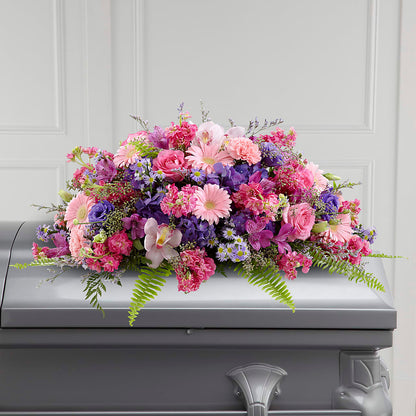Glorious Garden Casket Spray – LEMON TREE FLOWERS & THINGS, Columbiana OH