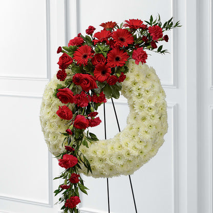 Graceful Tribute Wreath – LEMON TREE FLOWERS & THINGS, Columbiana OH