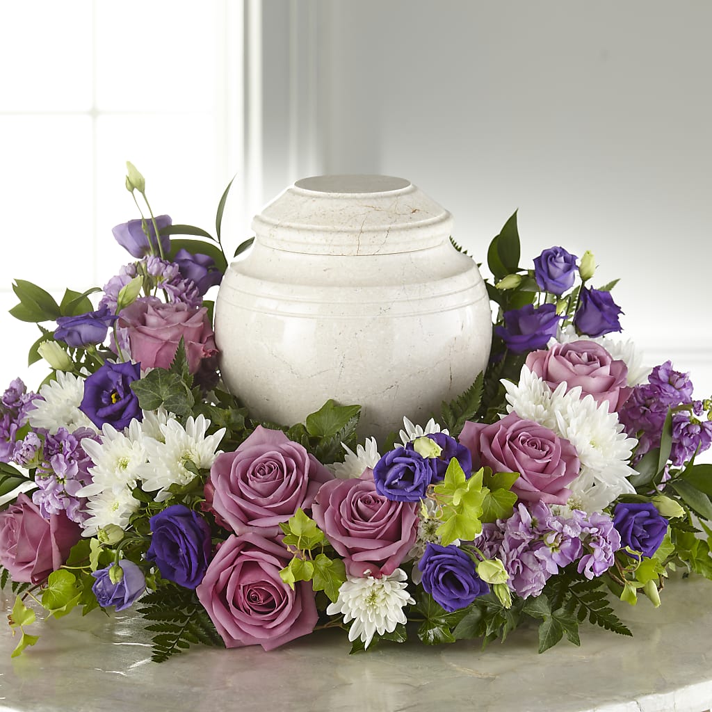 Blooming Sympathy Cremation Adornment – LEMON TREE FLOWERS & THINGS, Columbiana OH