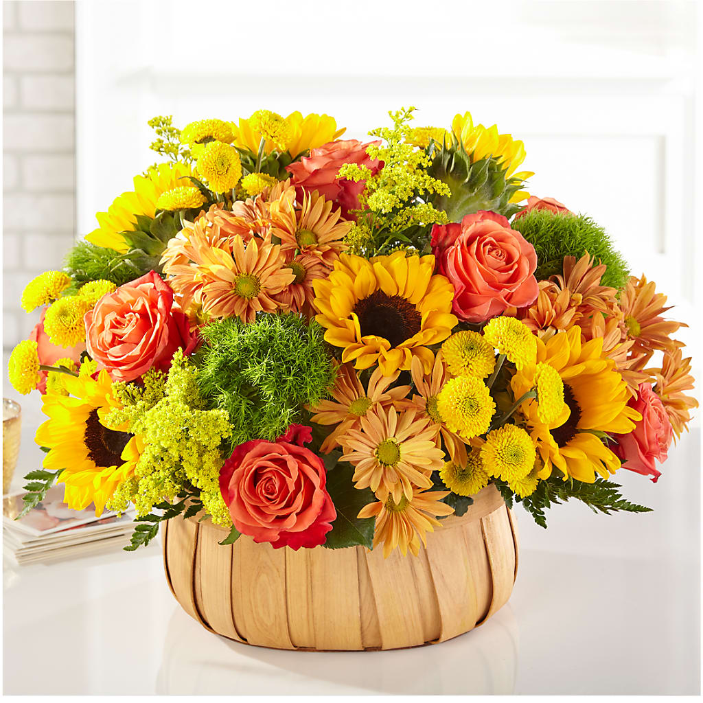 Harvest Sunflower Basket – LEMON TREE FLOWERS & THINGS, Columbiana OH