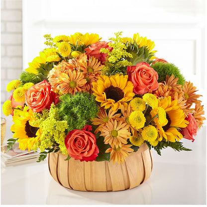 Harvest Sunflower Basket – LEMON TREE FLOWERS & THINGS, Columbiana OH