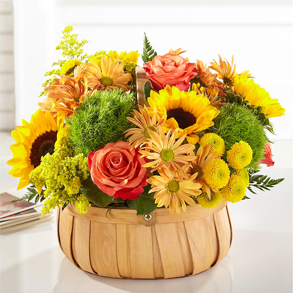 Harvest Sunflower Basket – LEMON TREE FLOWERS & THINGS, Columbiana OH