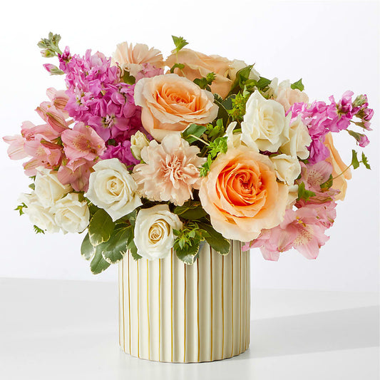 Paradise Bouquet with Ivory Vase – LEMON TREE FLOWERS & THINGS, Columbiana OH