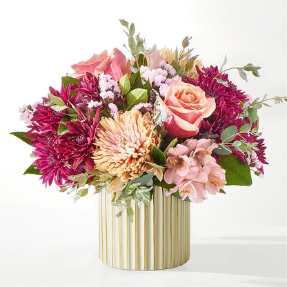 Berry Cobbler Bouquet with Ivory Vase – LEMON TREE FLOWERS & THINGS, Columbiana OH