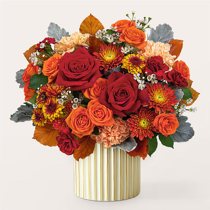 Merlot Bouquet with Ivory Vase – LEMON TREE FLOWERS & THINGS, Columbiana OH