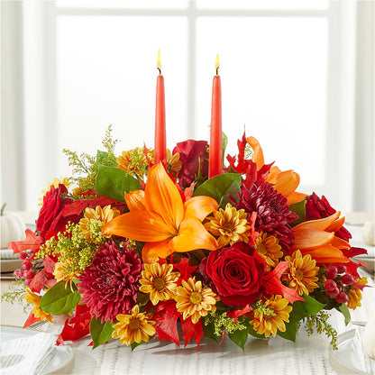 Autumn's Embrace Centerpiece – LEMON TREE FLOWERS & THINGS, Columbiana OH