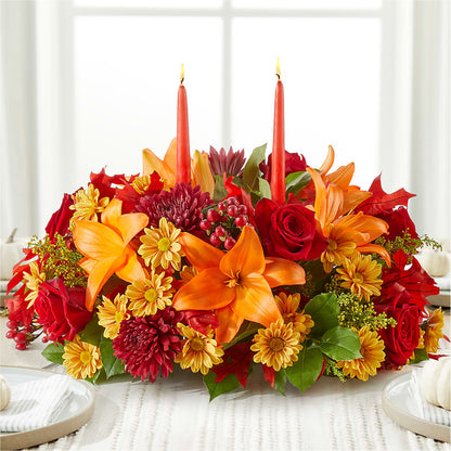 Autumn's Embrace Centerpiece – LEMON TREE FLOWERS & THINGS, Columbiana OH